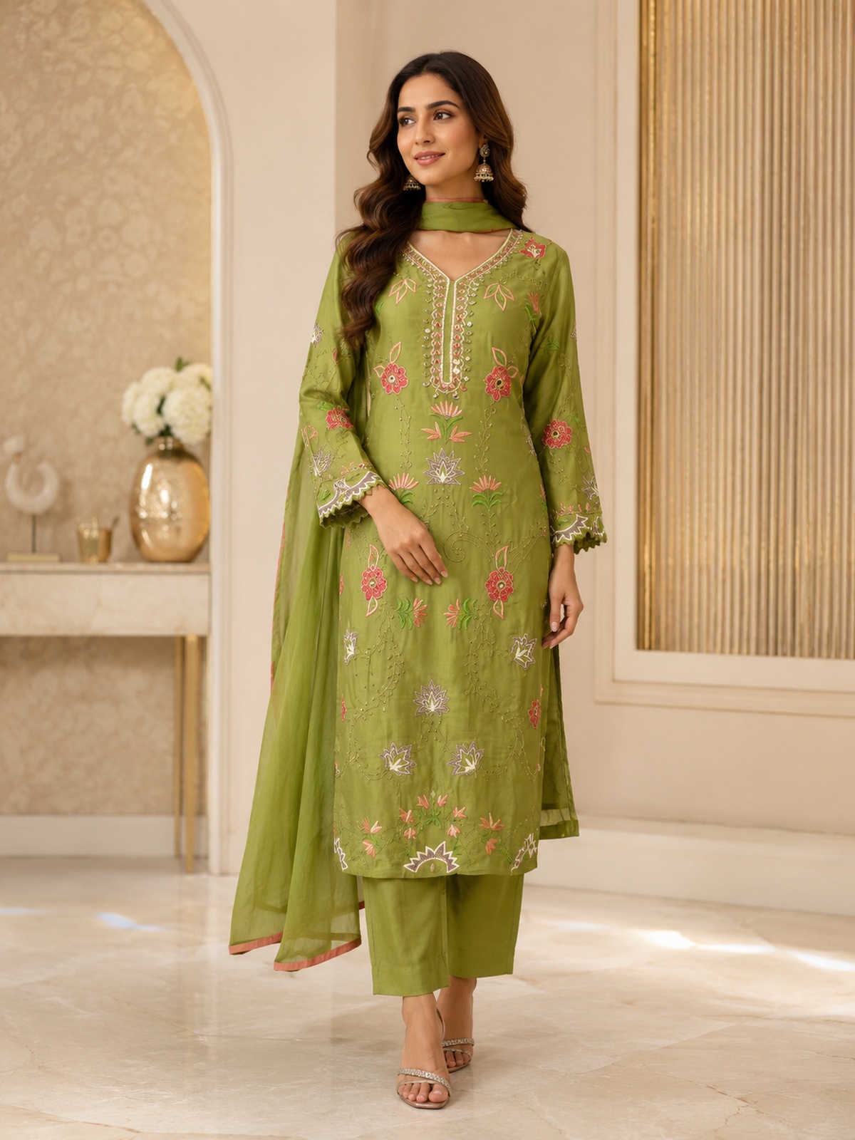 Olive Garden Suit Set